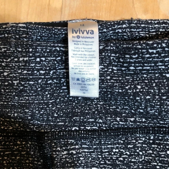 Ivivva Girls  Size 12 Leggings - Picture 4 of 4